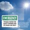 Signmission Potable Water For Safety Shower And Eye, 5 in W x Rectangle, Vinyl Decal OS-2PACK-EM-D-35-L-10407 - alternate 5